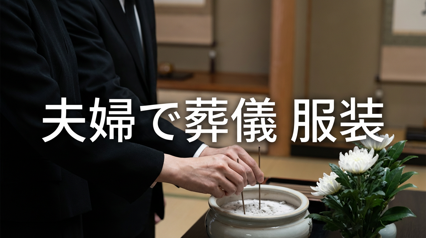 夫婦で葬儀に参列するとき、服装の「格」を揃えるにはどうすればいい？失敗しないための完全ガイド