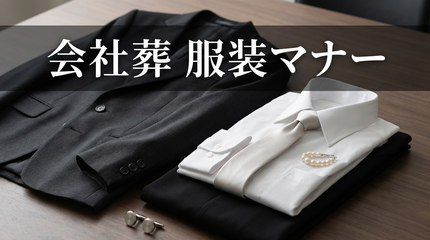 会社の葬儀（社葬・部署代表）の服装マナー｜通夜だけの参列ならビジネススーツでOK？平服と喪服の境界線を徹底解説