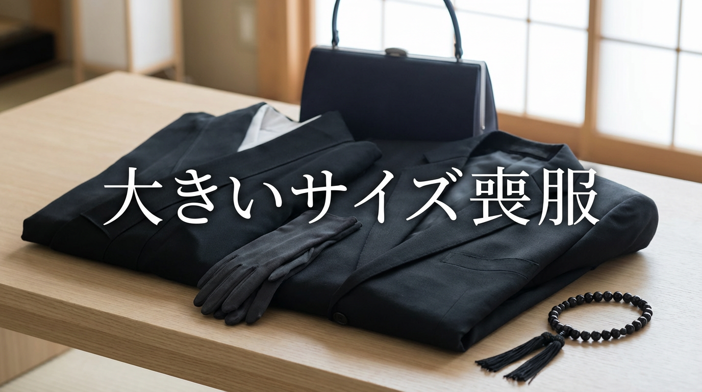 大きいサイズの喪服レンタル｜ゆったり着られてマナーも安心な選び方