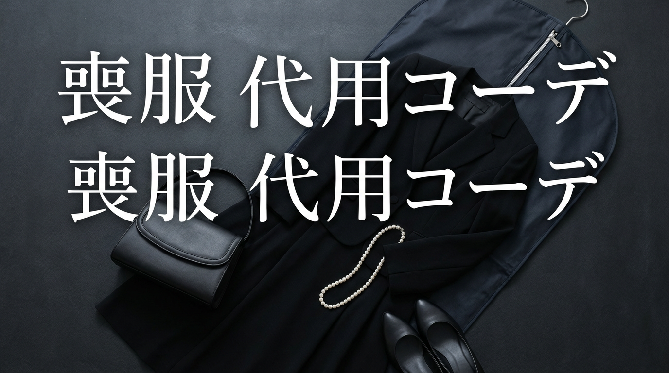 喪服が間に合わないときの"代用コーデ"と、レンタルを使う判断ライン