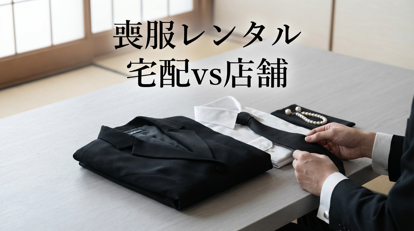 喪服レンタルはどこで借りる？宅配vs店舗(しまむら・青山・イオン)を本音で比較