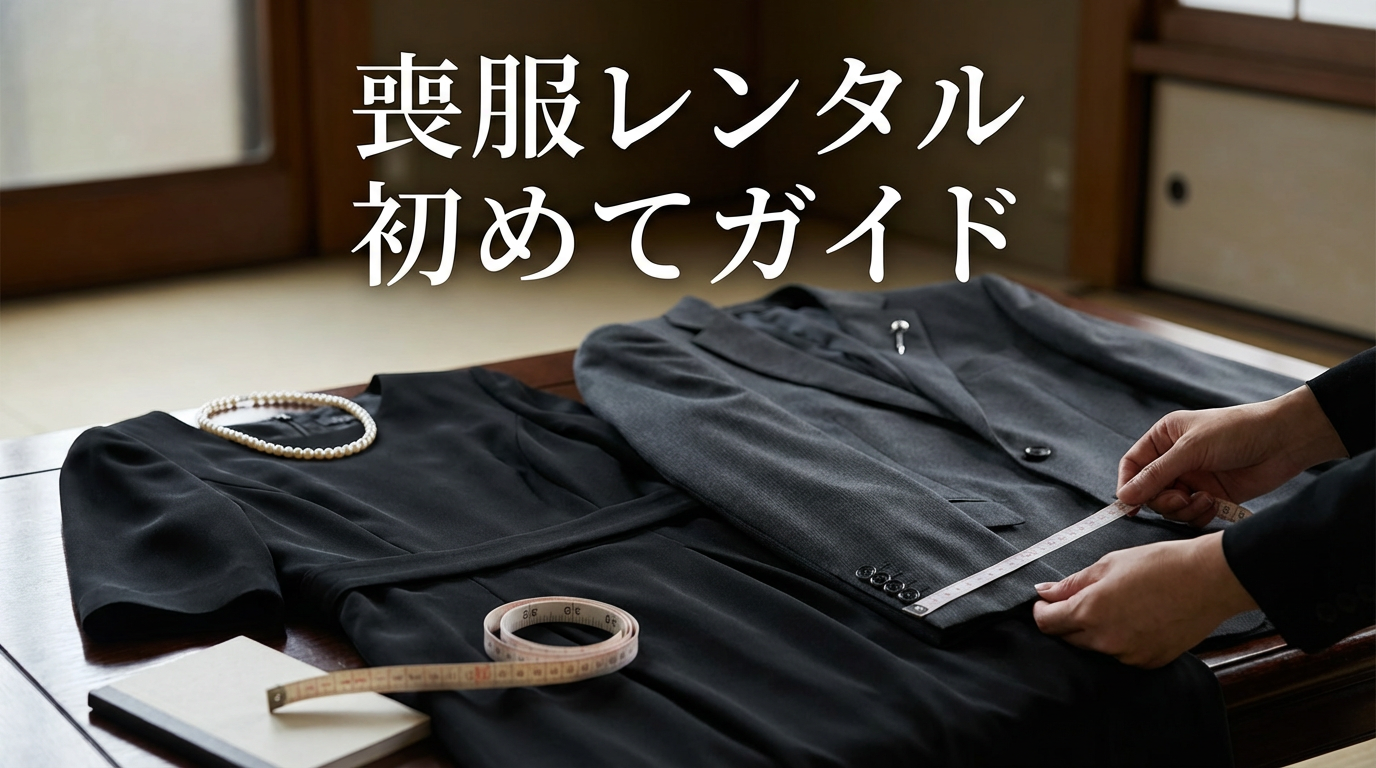 初めての喪服｜サイズの測り方と失敗しない注文前チェックリスト（喪服レンタル対応）