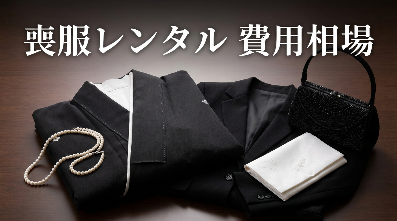 喪服レンタルの費用相場はいくら？総額の目安・追加料金・安いプランの見分け方