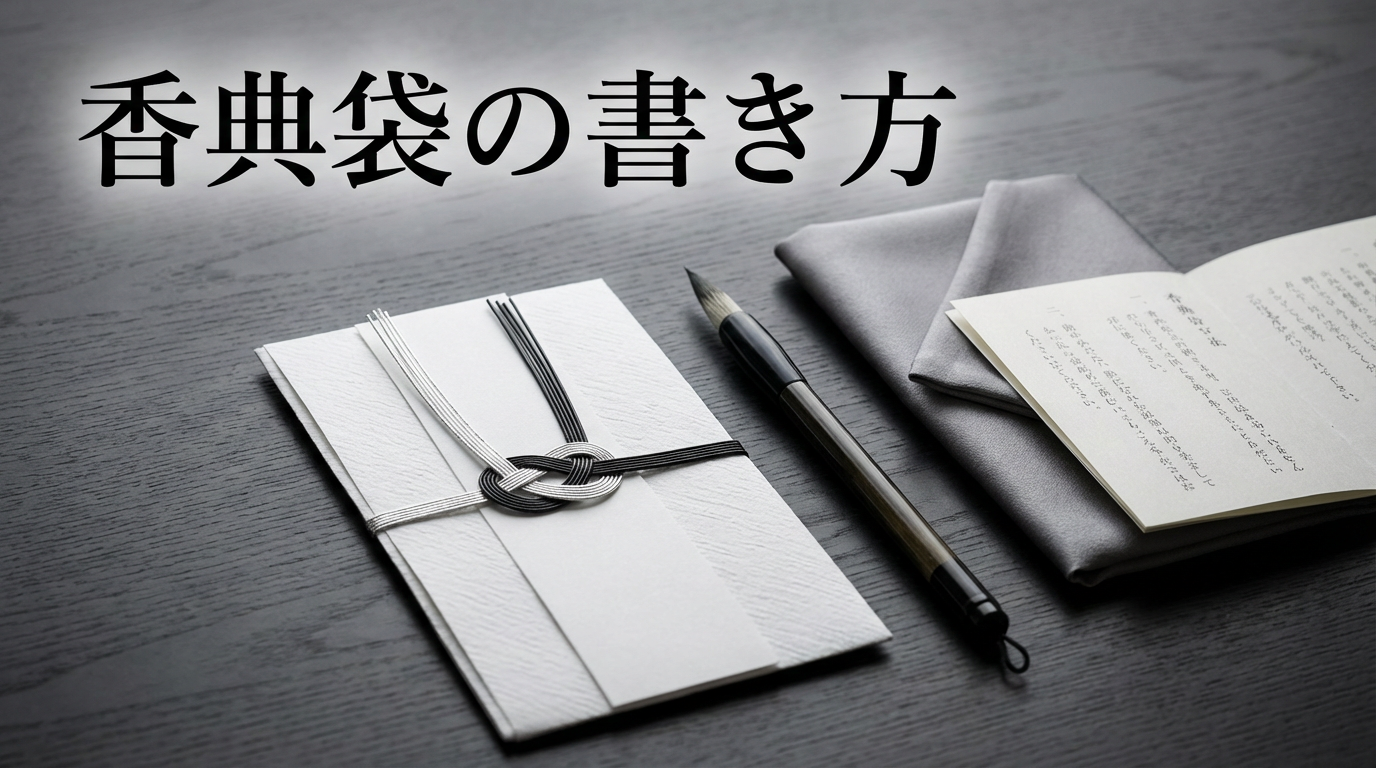香典袋の書き方完全ガイド｜表書き・中袋・薄墨・夫婦連名まで迷わない