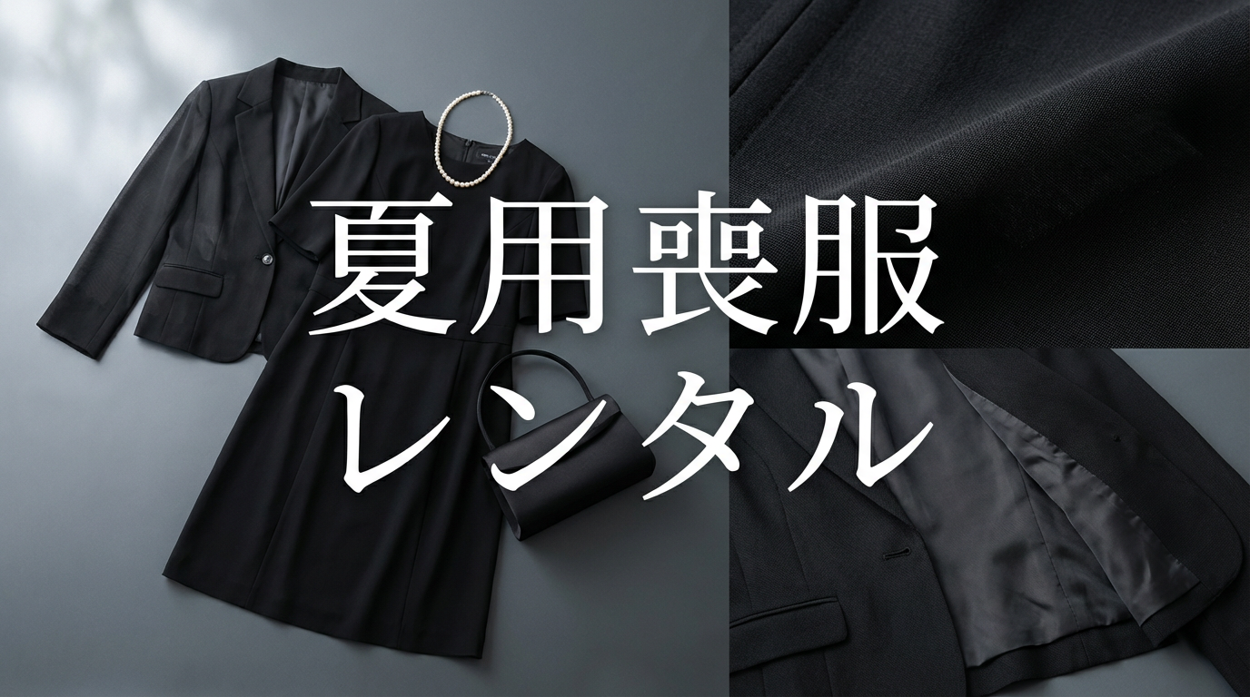 夏の葬儀・法事はどうする？涼しい「夏用喪服レンタル」の選び方とマナー