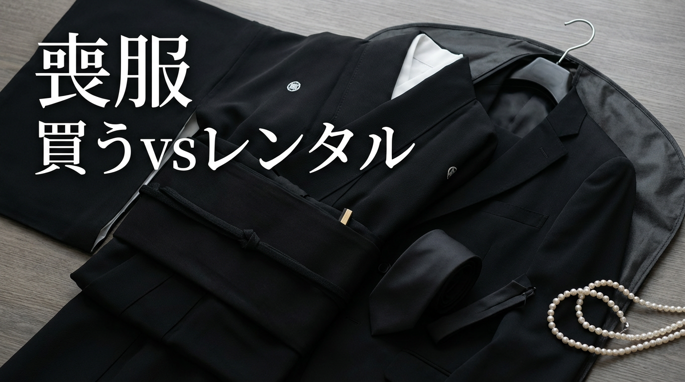 喪服は買うべき？レンタルすべき？費用・着用頻度・保管の手間からコスパを検証