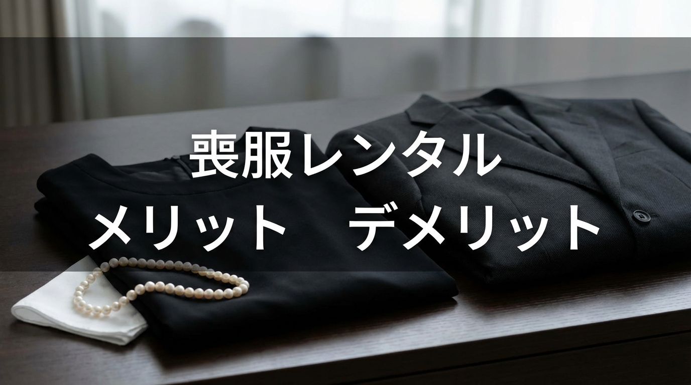 喪服レンタルのメリット・デメリット｜利用者が語る「ここが良かった・困った」