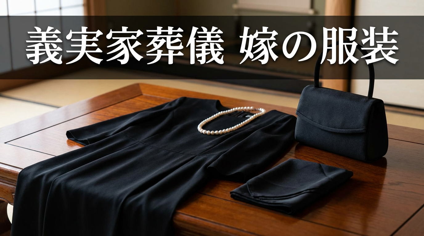 【義実家の葬儀】嫁の服装・身だしなみマナー完全ガイド｜和装は必要？動きやすい「正喪服級」洋装の選び方