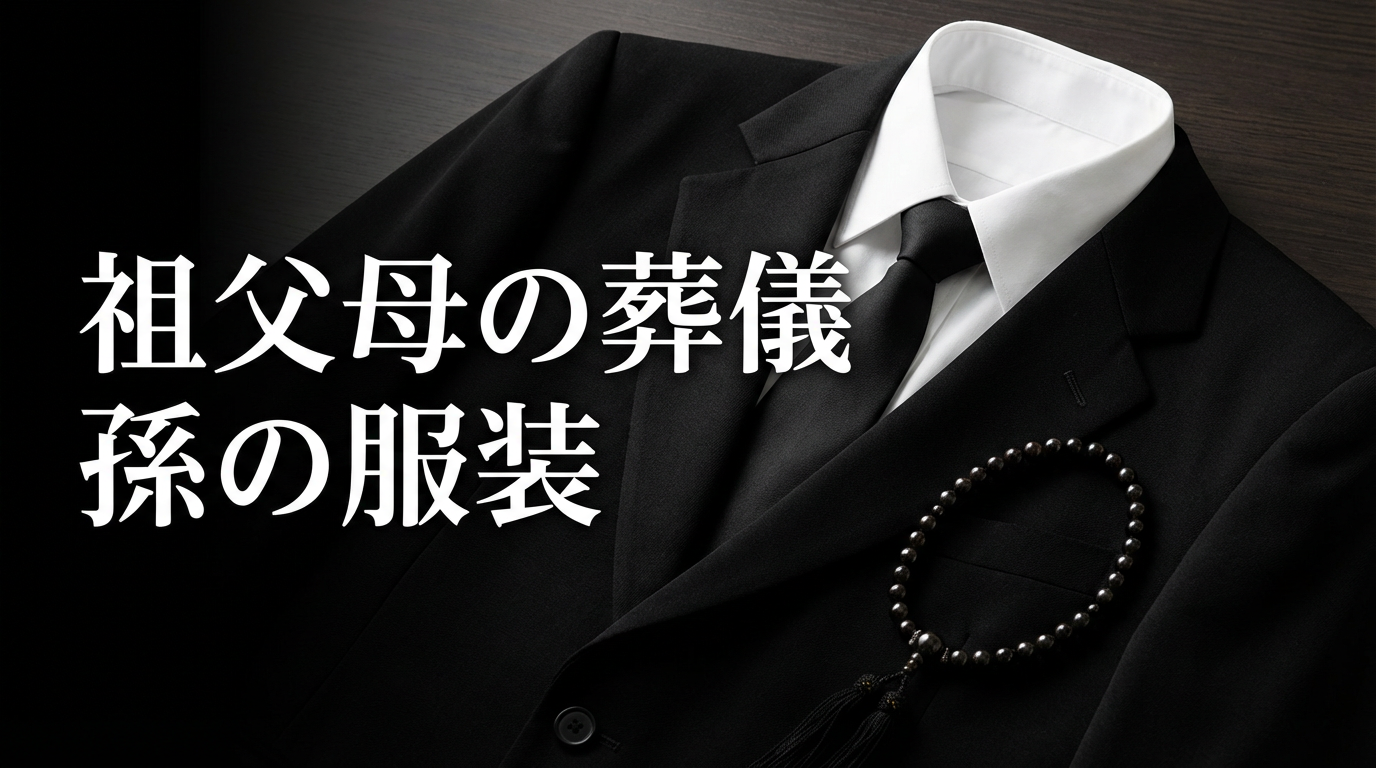 祖父母の葬儀、孫の服装マナー完全ガイド｜制服がない大学生・社会人はどうする？